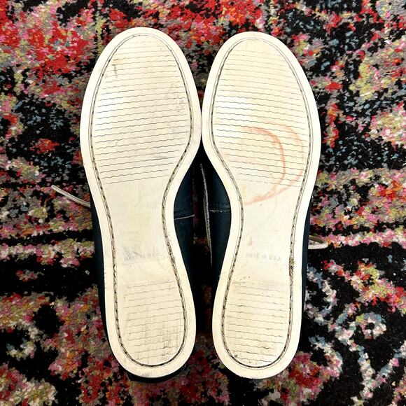 EXCELLENT Quoddy Women's Canoe Boat Shoe Moccasin Blue Green Made in Maine USA 9 - Picture 11 of 12